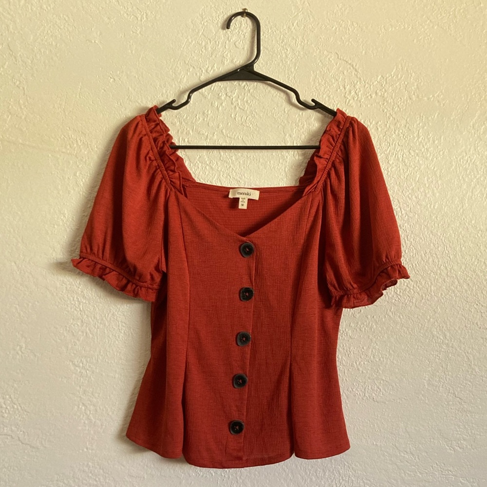 Orange Meraki Blouse